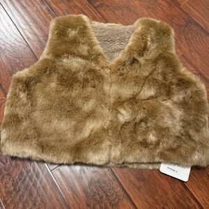 Faux Fur Brown Vest, Women’s Size XL BRAND NEW